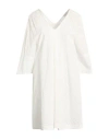 Ballantyne Woman Mini Dress White Size 6 Cotton In White