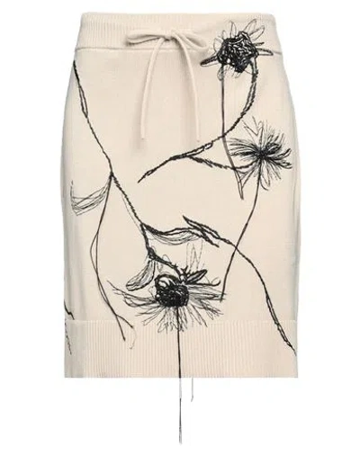 Ballantyne Woman Mini Skirt Beige Size 10 Cotton