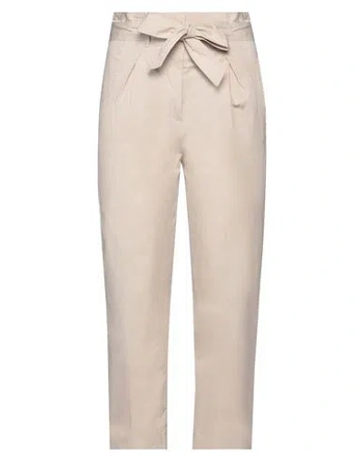 Ballantyne Woman Pants Beige Size 10 Cotton