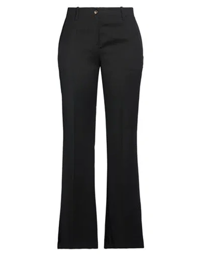 Ballantyne Woman Pants Black Size 10 Polyester, Virgin Wool