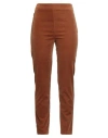 Ballantyne Woman Pants Brown Size 8 Cotton, Elastane In Brown
