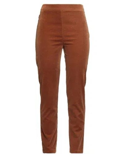 Ballantyne Woman Pants Brown Size 8 Cotton, Elastane