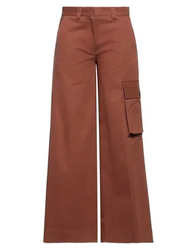 Ballantyne Woman Pants Brown Size 8 Cotton, Elastane