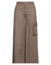 Ballantyne Woman Pants Brown Size 8 Virgin Wool, Elastane In Brown
