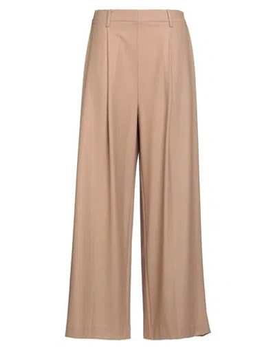 Ballantyne Woman Pants Camel Size 10 Virgin Wool, Elastane In Sand