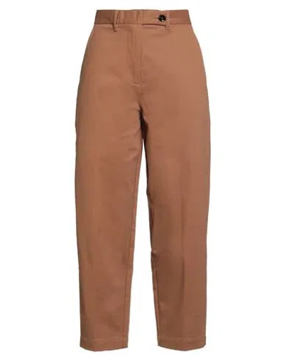 Ballantyne Woman Pants Camel Size 2 Cotton, Elastane In Beige