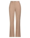 Ballantyne Woman Pants Camel Size 6 Virgin Wool, Elastane In Beige