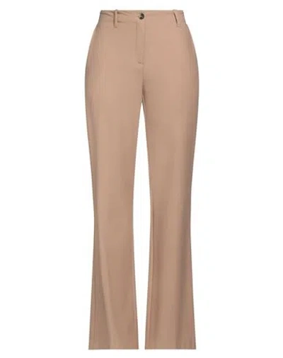 Ballantyne Woman Pants Camel Size 6 Virgin Wool, Elastane In Beige