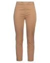 Ballantyne Woman Pants Camel Size 6 Cotton, Elastane In Brown