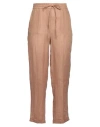 Ballantyne Woman Pants Camel Size 6 Linen In Beige