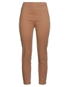 Ballantyne Woman Pants Camel Size 8 Cotton, Elastane In Brown