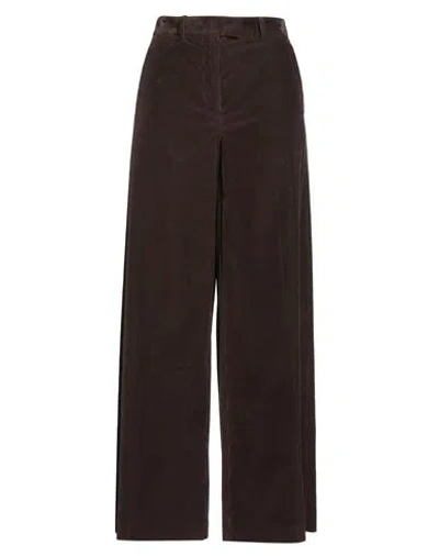 Ballantyne Woman Pants Chocolate Brown Size 6 Cotton