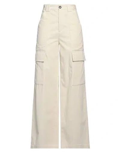 Ballantyne Woman Pants Cream Size 4 Cotton