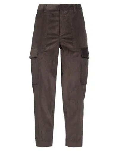 Ballantyne Woman Pants Dark Brown Size 4 Cotton