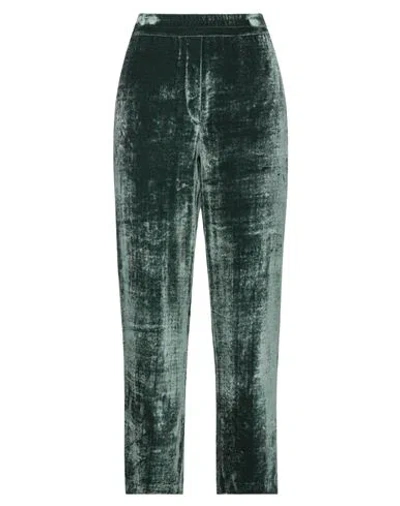 Ballantyne Woman Pants Dark Green Size 4 Viscose, Silk