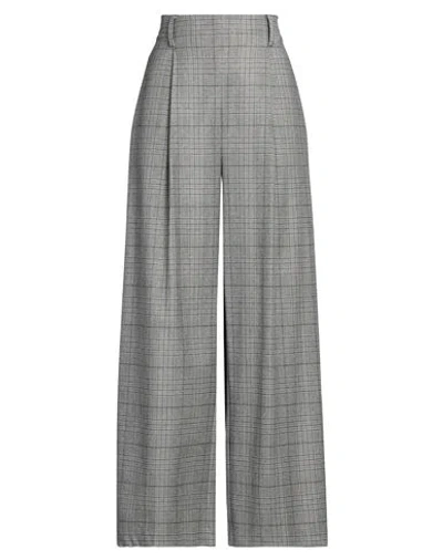 Ballantyne Woman Pants Grey Size 10 Virgin Wool, Cotton, Polyamide, Elastane