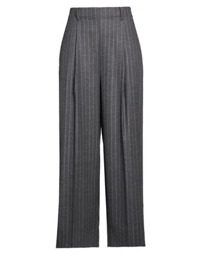 Ballantyne Woman Pants Grey Size 10 Virgin Wool, Elastane