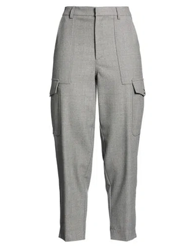 Ballantyne Woman Pants Grey Size 10 Virgin Wool, Elastane In Gray