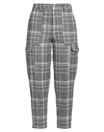 Ballantyne Woman Pants Grey Size 8 Wool, Cashmere In Gray