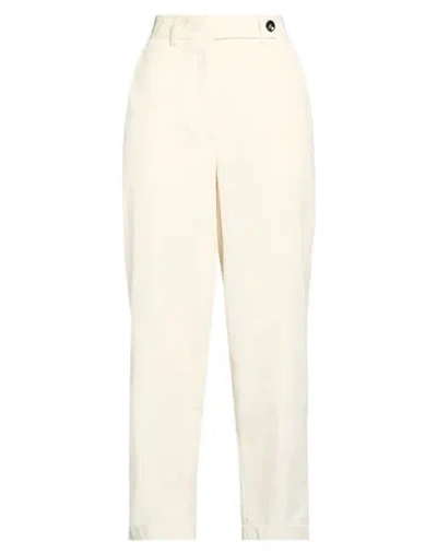 Ballantyne Woman Pants Ivory Size 10 Cotton In White
