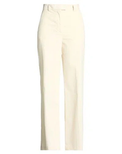 Ballantyne Woman Pants Ivory Size 12 Cotton In White