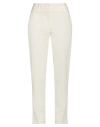 Ballantyne Woman Pants Ivory Size 6 Polyester, Virgin Wool, Elastane In White
