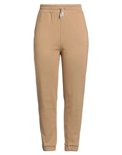 Ballantyne Woman Pants Light Brown Size Xl Cotton In Sand