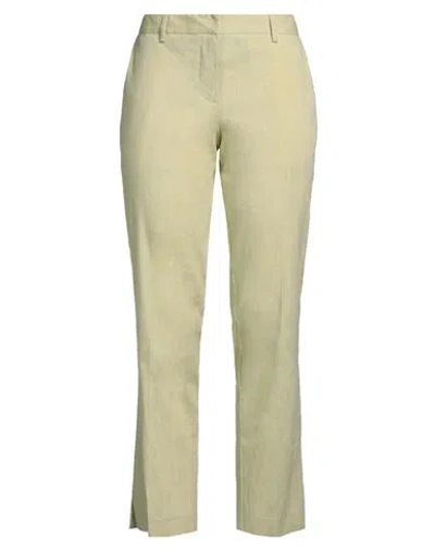 Ballantyne Woman Pants Lime Green Size 6 Linen, Cotton, Elastane
