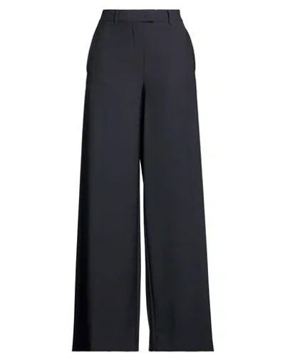 Ballantyne Woman Pants Midnight Blue Size 12 Polyester, Virgin Wool, Elastane