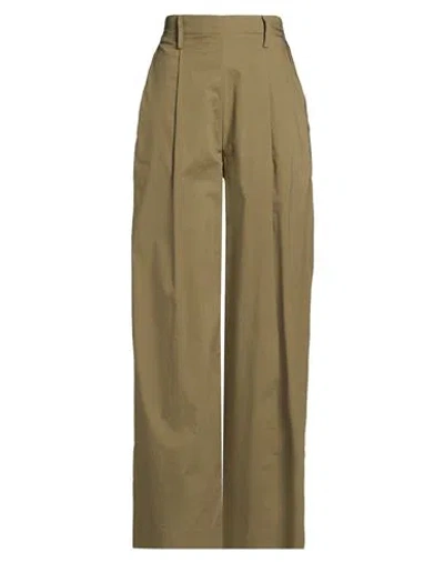 Ballantyne Woman Pants Military Green Size 10 Cotton