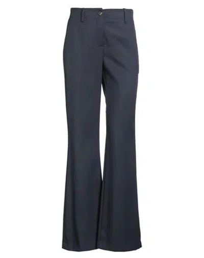 Ballantyne Woman Pants Navy Size 6 Polyester, Virgin Wool