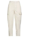 Ballantyne Woman Pants Off White Size 10 Cotton In Neutral