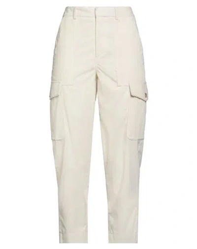 Ballantyne Woman Pants Off White Size 10 Cotton In Neutral