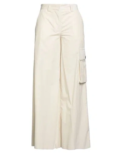 Ballantyne Woman Pants Off White Size 8 Cotton