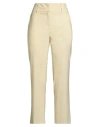 Ballantyne Woman Pants Pastel Yellow Size 6 Polyester, Virgin Wool, Elastane In Neutral