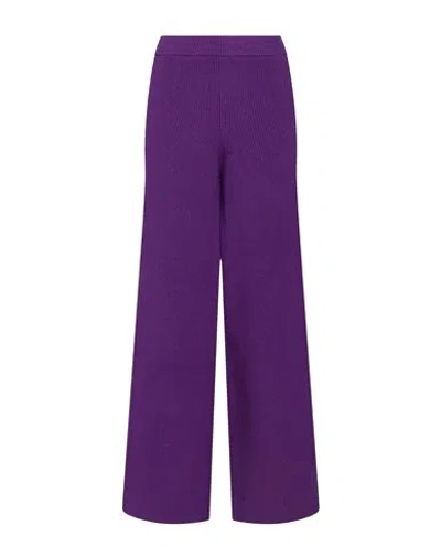 Ballantyne Woman Pants Purple Size 6 Wool