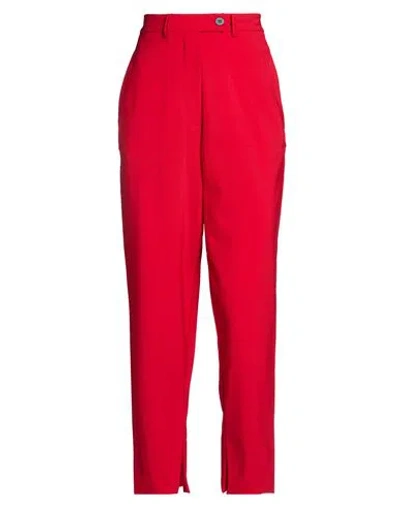 Ballantyne Woman Pants Red Size 8 Polyester, Virgin Wool, Elastane