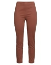 Ballantyne Woman Pants Tan Size 10 Cotton, Elastane In Brown