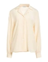 Ballantyne Woman Shirt Beige Size 10 Silk, Elastane