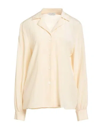 Ballantyne Woman Shirt Beige Size 10 Silk, Elastane