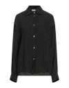 Ballantyne Woman Shirt Black Size 6 Acetate, Silk In Black
