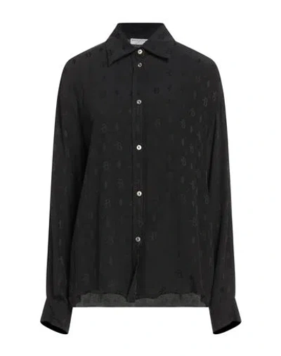 Ballantyne Woman Shirt Black Size 6 Acetate, Silk