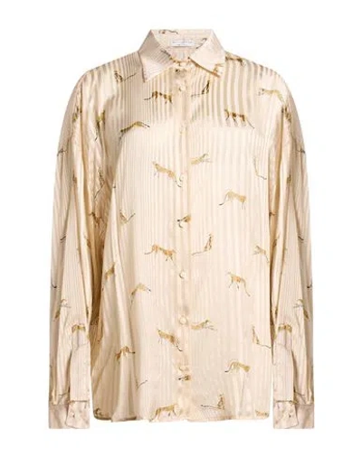 Ballantyne Woman Shirt Cream Size 2 Silk In Multi