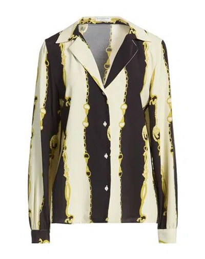 Ballantyne Woman Shirt Midnight Blue Size 10 Viscose In Multi