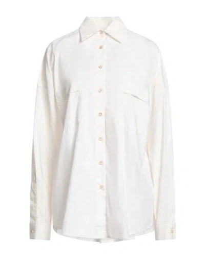Ballantyne Woman Shirt Off White Size 8 Cotton