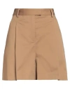 Ballantyne Woman Shorts & Bermuda Shorts Light Brown Size 4 Cotton, Elastane