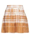Ballantyne Woman Shorts & Bermuda Shorts Camel Size 12 Linen In Beige