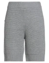 Ballantyne Woman Shorts & Bermuda Shorts Grey Size 6 Wool