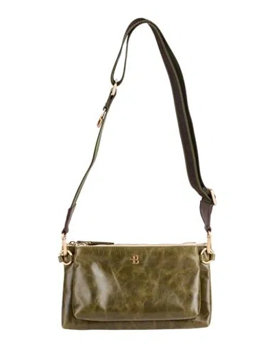 Ballantyne Woman Shoulder Bag Military Green Size - Leather