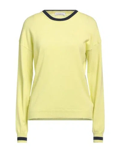 Ballantyne Woman Sweater Acid Green Size 10 Cashmere In Yellow